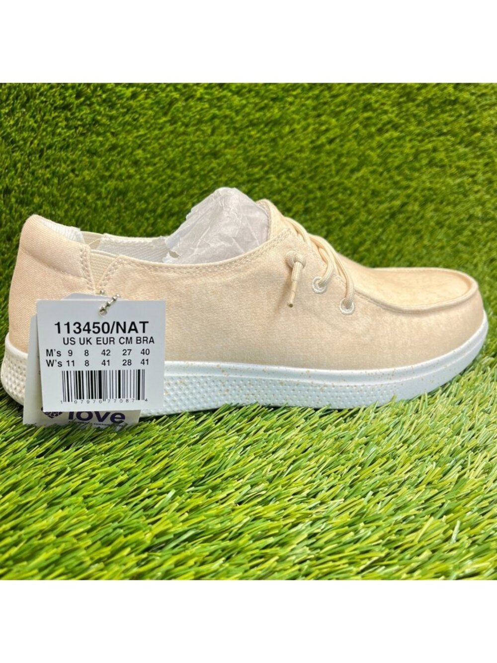 Skechers BOBS Skipper Beach Camp Mens Size 9 Natural Athletic Slip On Shoes